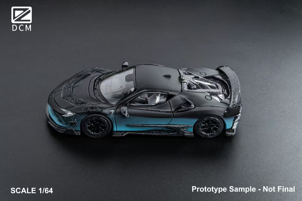 Preorder] DCM 1:64 Ferrari Mansory SF90 F9XX Black/ Blue (2