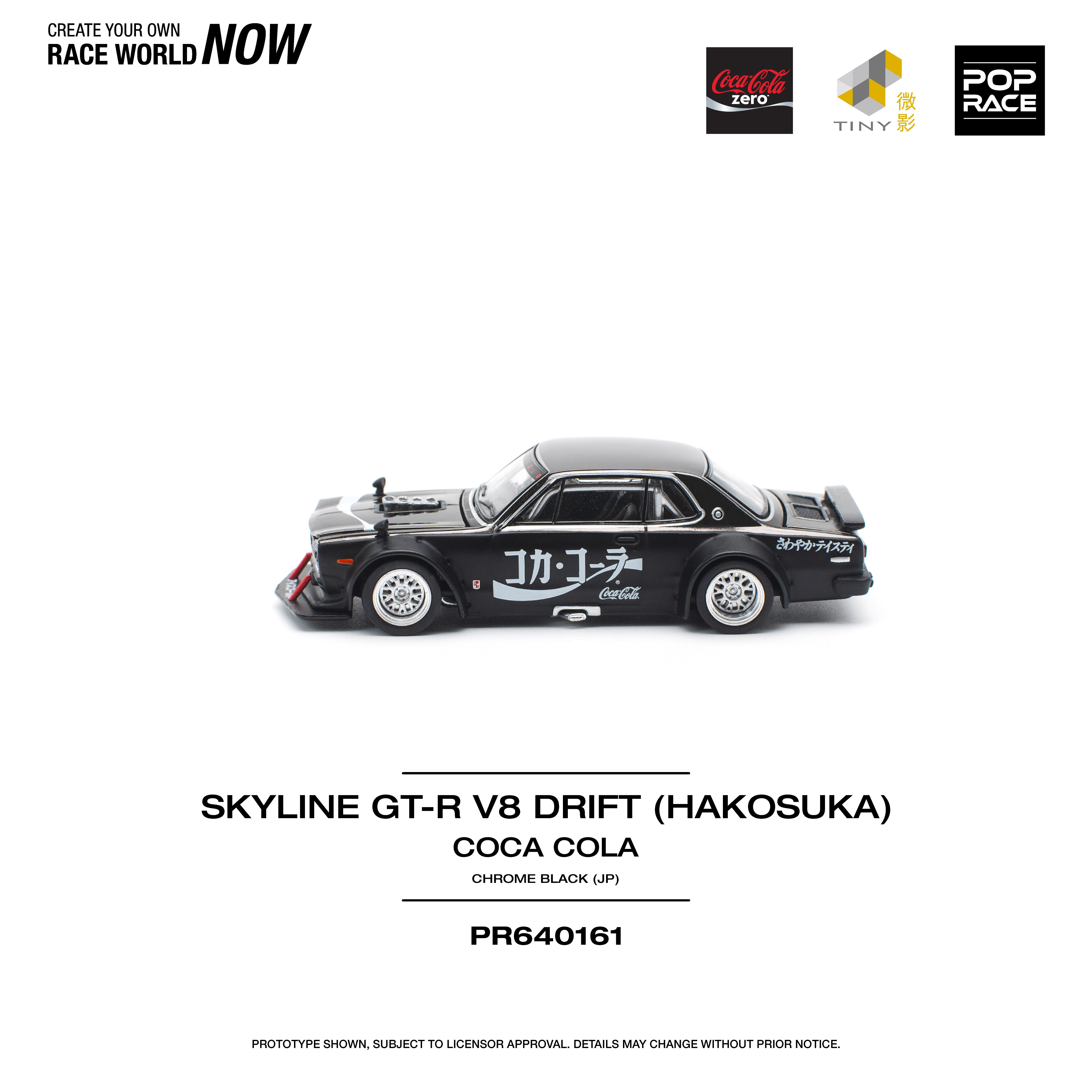 Preorder] POPRACE 1:64 SKYLINE GT-R DRIFT (HAKOSUKA) - COCA COLA
