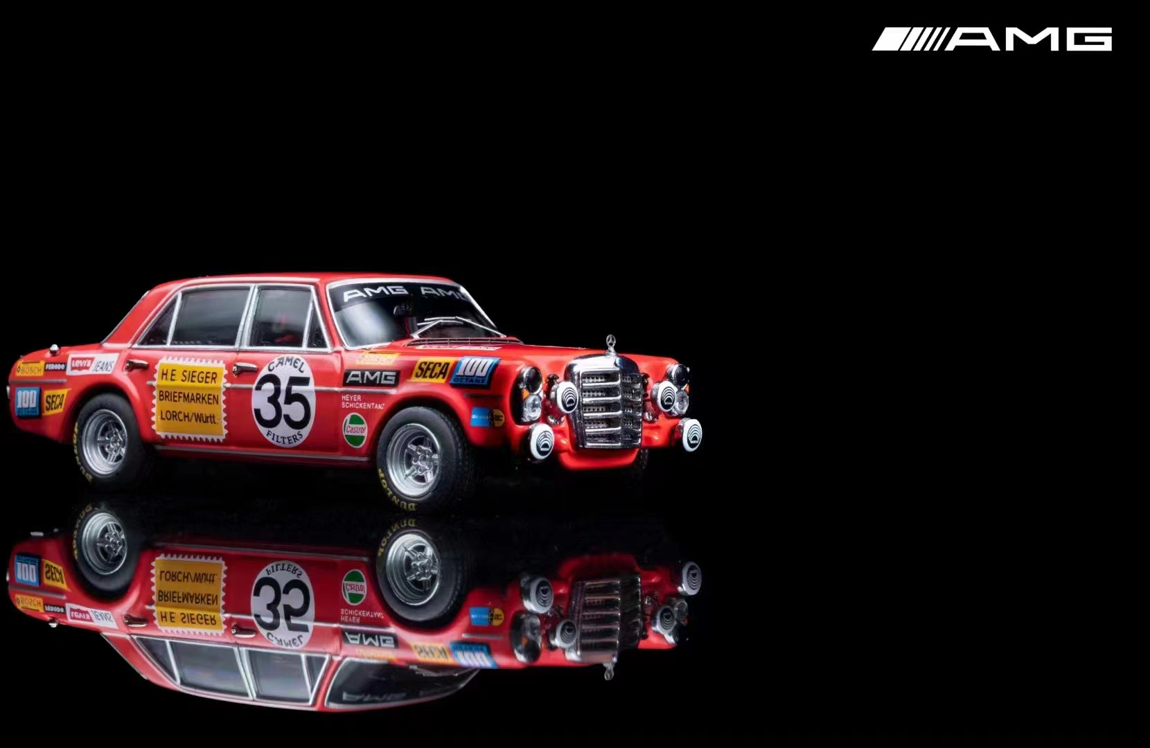 Liberty64 Mercedes-Benz AMG 300SEL6.8 Red Sow – Horizon Diecast