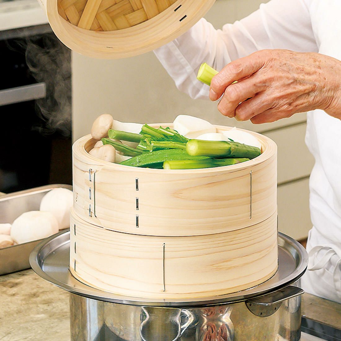 圧力鍋alto（アルト） 4リットル 20cm バスケットセット | チェリー