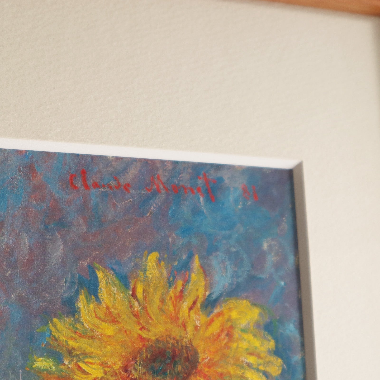 クロード・モネ 「ひまわり」アートポスター（フレーム付き） / Claude