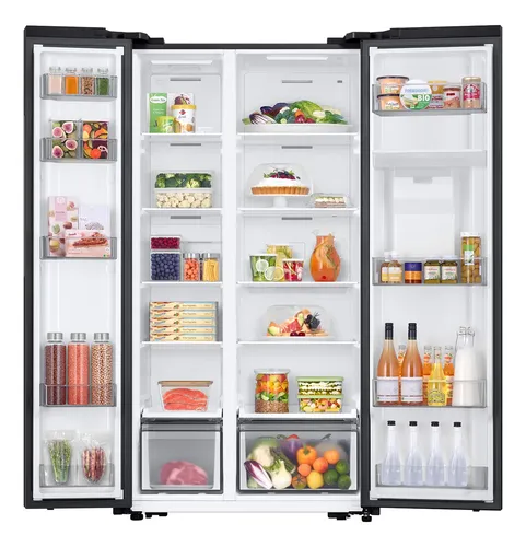 Refrigerador Side By Side Con Dispensador 560l Negro | Cuotas sin