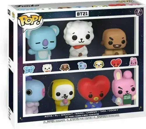 Funko Pop Bt21 Paquete De 7 (caja 8.5/10) | MercadoLibre