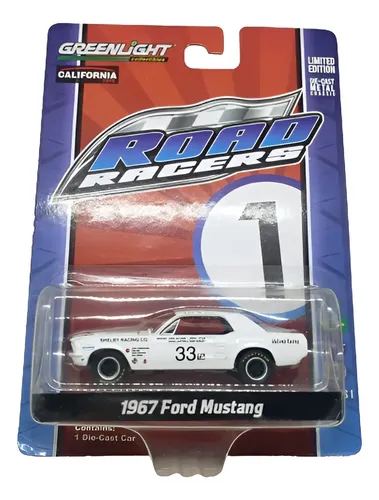 Greenlight Road Racers - 1967 Ford Mustang #33 Branco | MercadoLivre
