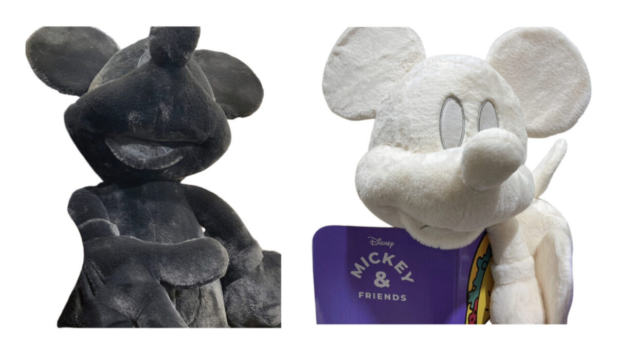 コストコに巨大白黒ミッキーのぬいぐるみ100cmが登場！ブランケット