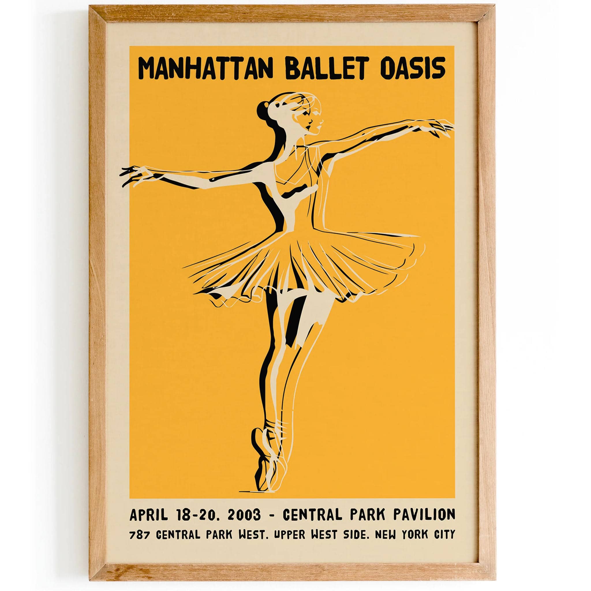 2003 Manhattan Ballet Oasis Vintage Ballerina Poster – HypeSheriff