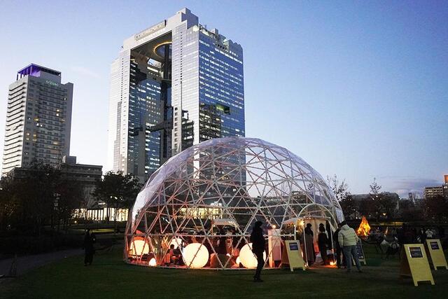 無料でいいの！？大阪・梅田にあったか～い「巨大ドーム」が出現、誰