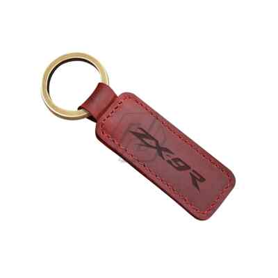 For Kawasaki ZX9R ZX-9R Motorcycle keychain leather logo keychain