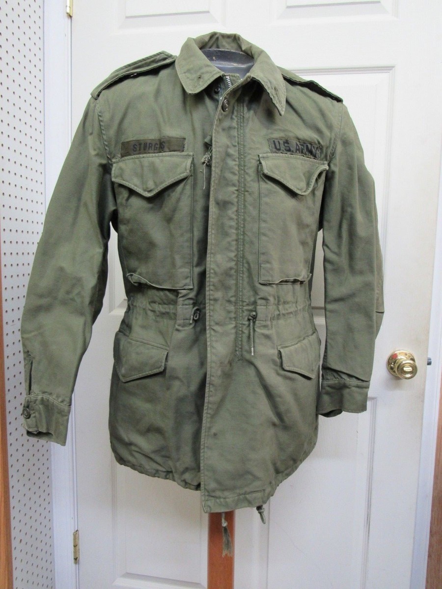 US OG 107 Field Jacket Coat Sateen Pre Vietnam Era 1958 Dated
