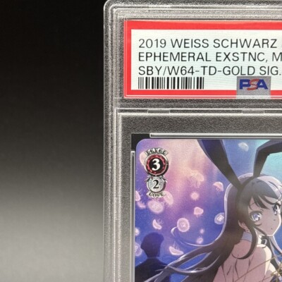 PSA 10 Mai Sakurajima SBY/W64-T18SP Signature Bunny Weiss Schwarz