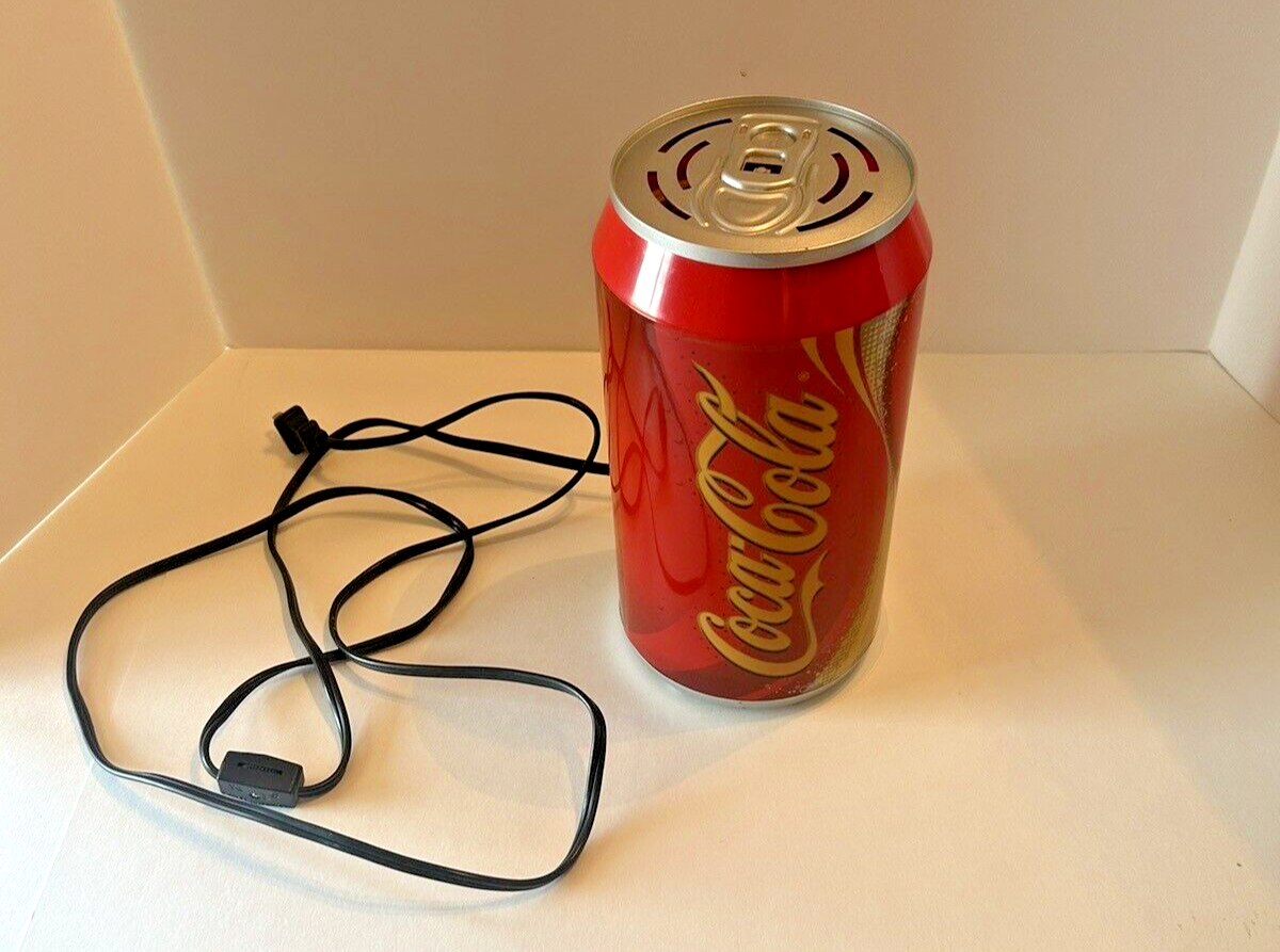 Coca-Cola Light Up Rotating Lamp Vintage Tested Works 10