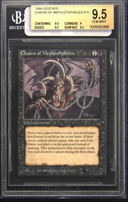 1994 MAGIC: THE GATHERING LEGENDS CHAINS OF MEPHISTOPHELES BGS 9.5