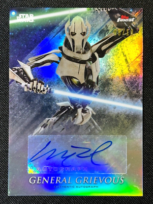 General Grievous Star Wars Topps Finest Mathew Wood Autograph
