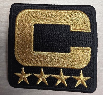 Philadelphia Eagles 2025 Black Jersey CAPTAIN C 4 Star Gold Patch