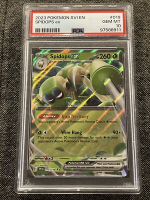 2023 Pokemon SVI Scarlet & Violet Set Spidops ex Double Rare 019