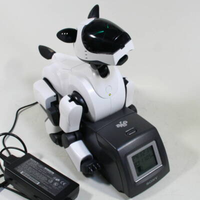 Aibo Limited Color White ERS-210 Battery Reset Dog Shaped Virtual