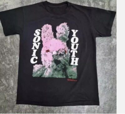 Vintage Sonic Youth Bunny T-Shirt Reprint Black | eBay