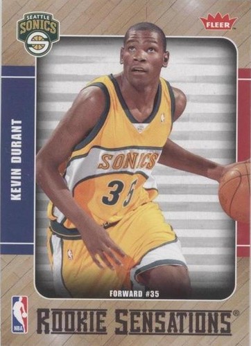 2007-08 Kevin Durant Topps Rookie White Border RC 2 of 14 | eBay