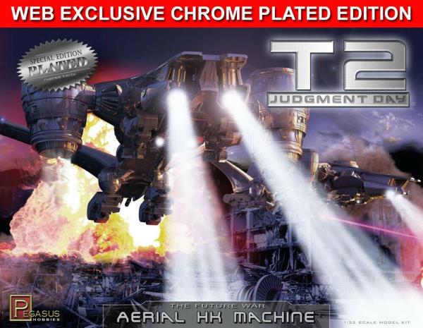 Terminator 2 Aerial Hunter Killer 1/32 Model Kit METAL PLATED
