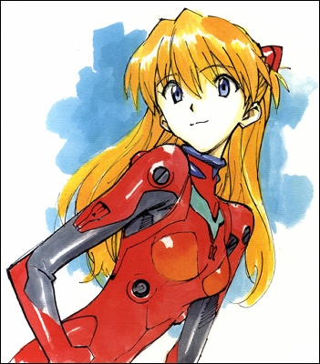 これぞまさに本物、貞本義行直筆のレイとアスカのイラスト色紙が公開