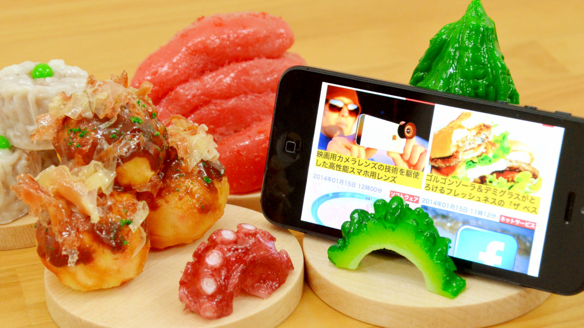 職人の本気を感じるスマホスタンド「食品サンプルスタンド」4種類は