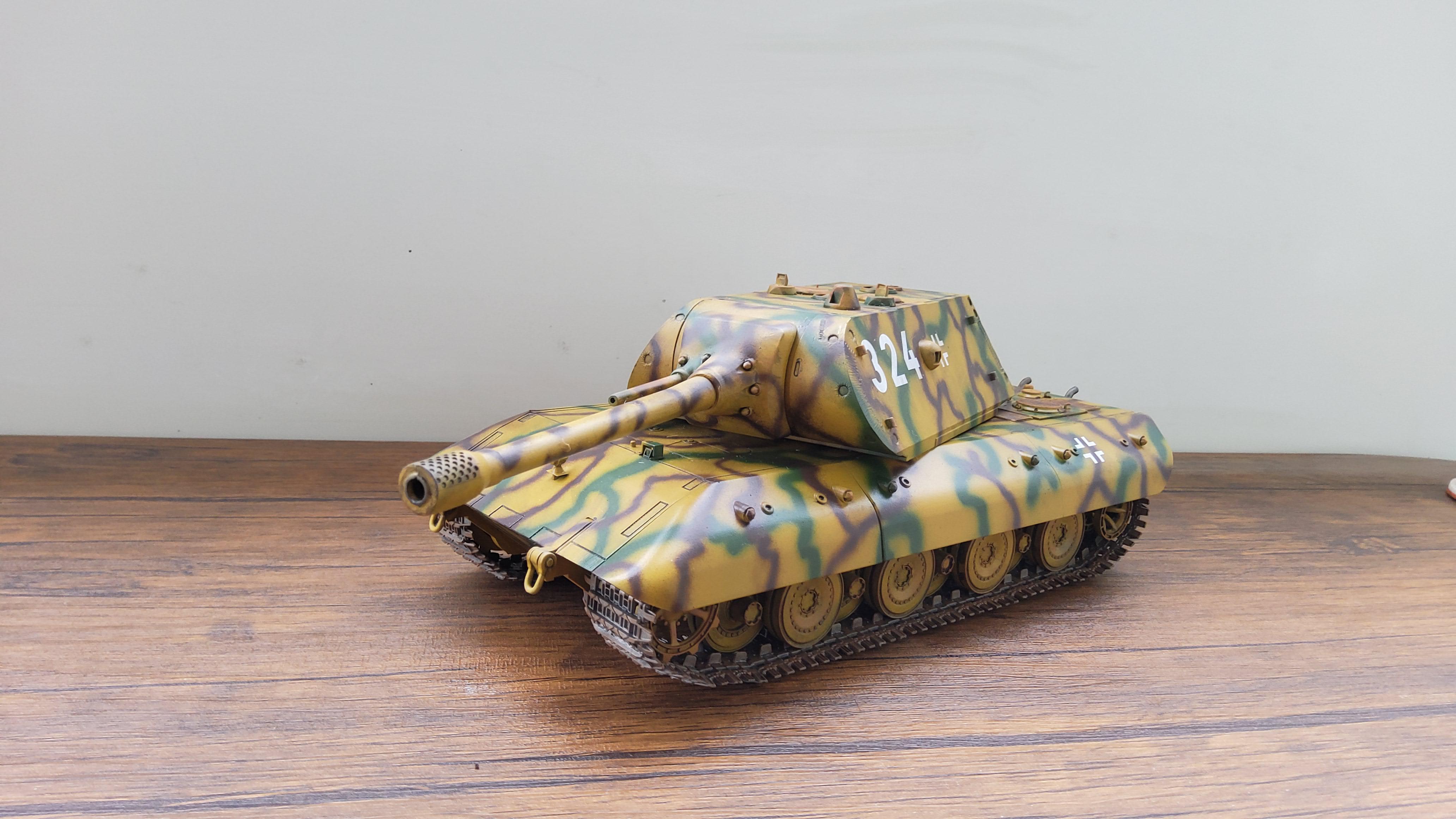 Insanely impractical. This is my finished 1/35 E-100 Super heavy