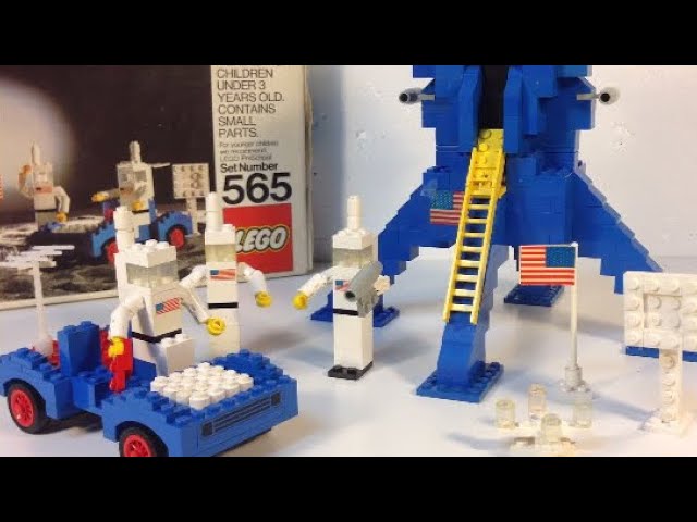 LEGO 565 Moon Landing vintage set from 1976 Lunar Module and LRV