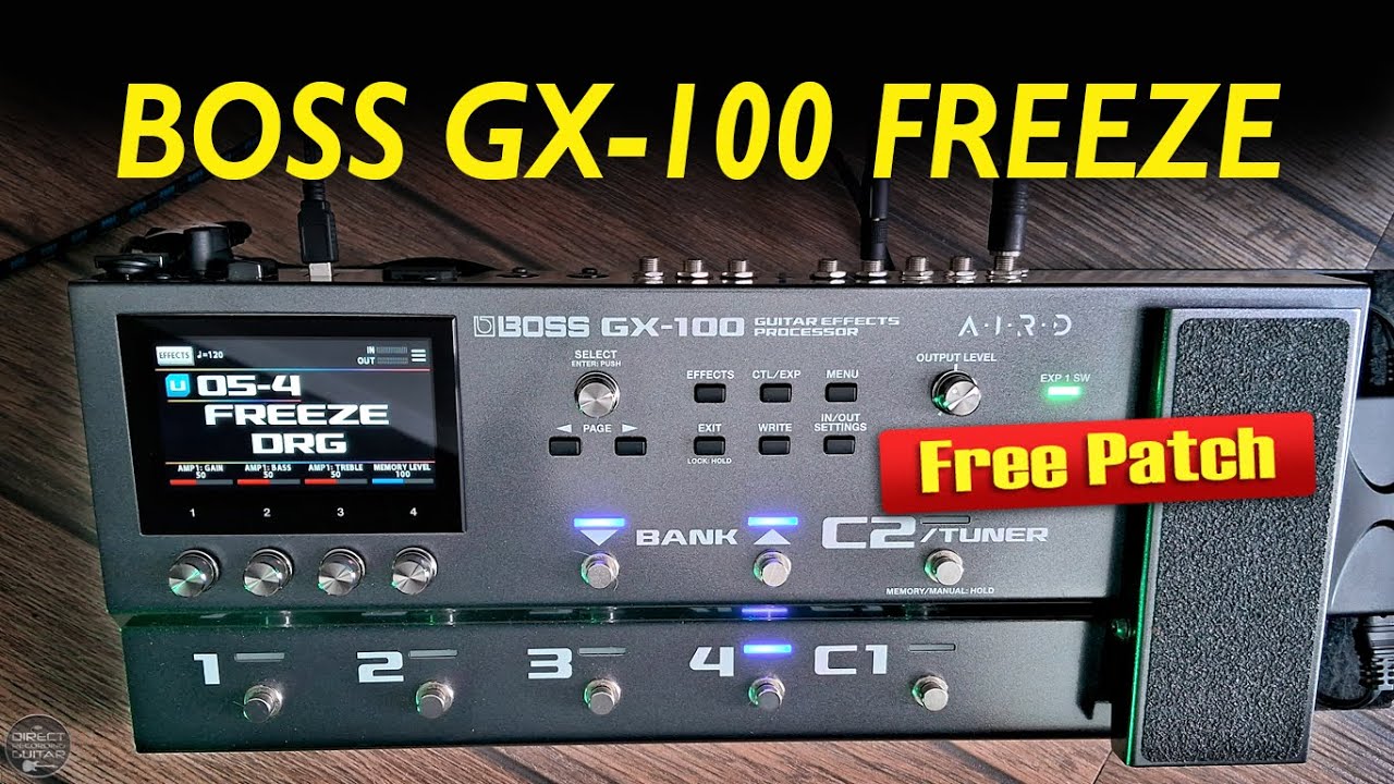 BOSS GX-100 FREEZE Simulation: Manual Mode | Gilmour-Inspired FREE
