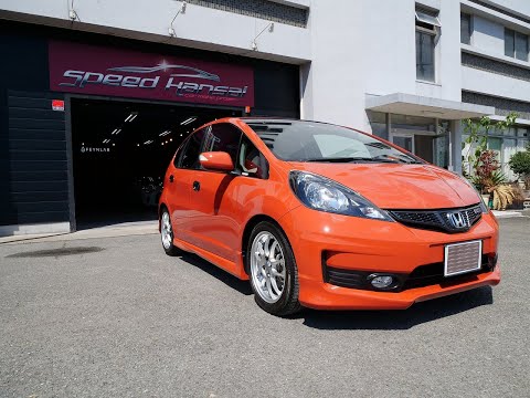 ホンダ フィットRS サンセットオレンジⅡ経年車、磨き＆G'ZOXクラスH