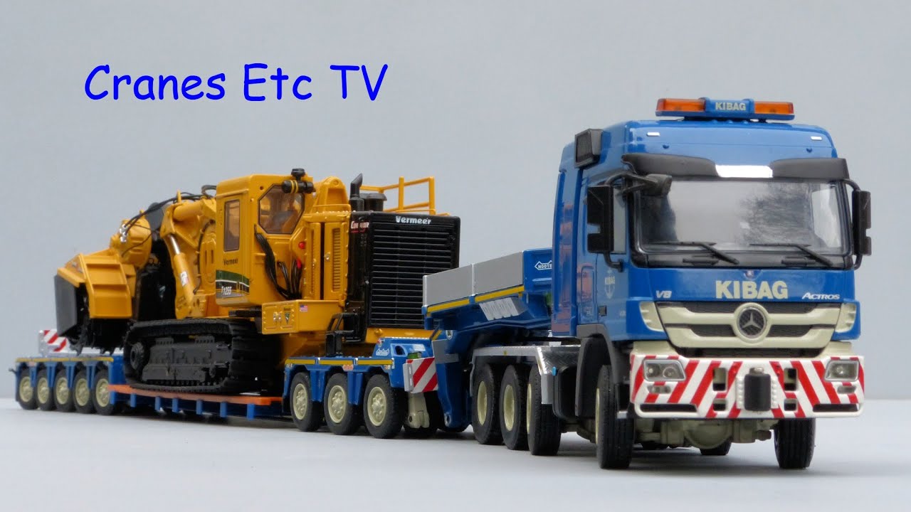 WSI Mercedes-Benz Actros Nooteboom 3+5 Trailer 'Kibag' by Cranes