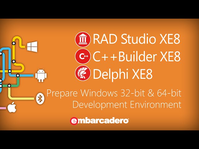 Configure Win 64-bit and 32-bit for RAD Studio XE8 - YouTube