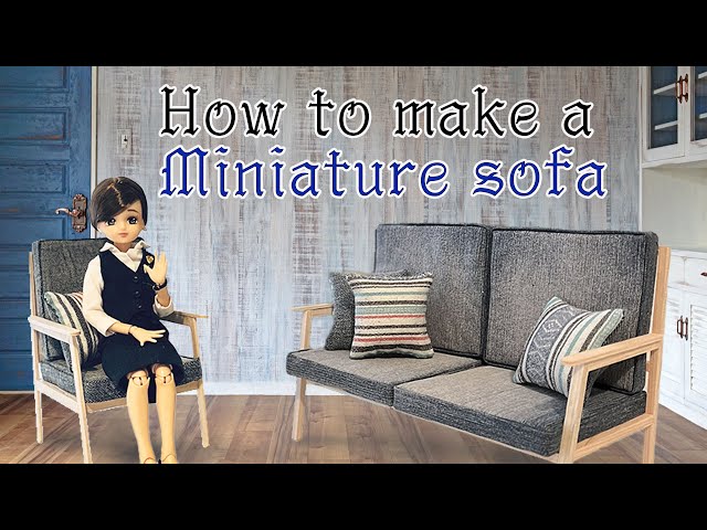 ミニチュアソファーの作り方 ～材料費380円！家具図面は無料で