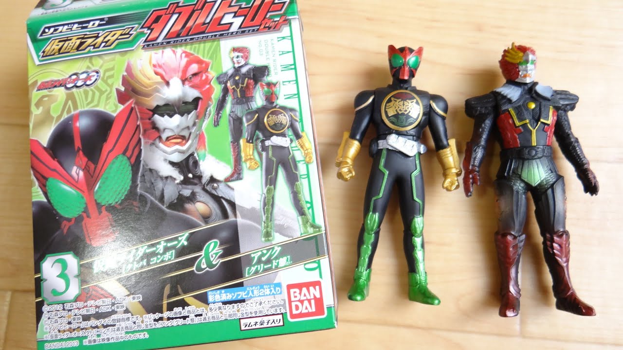 Candy Toy Double Hero Set Kamen Rider OOO Tatoba Combo & Ankh
