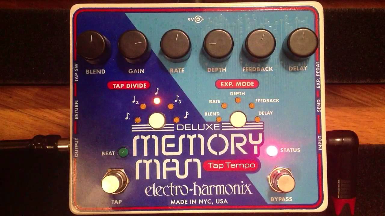 Electro Harmonix Deluxe Memory Man with Tap Tempo - YouTube