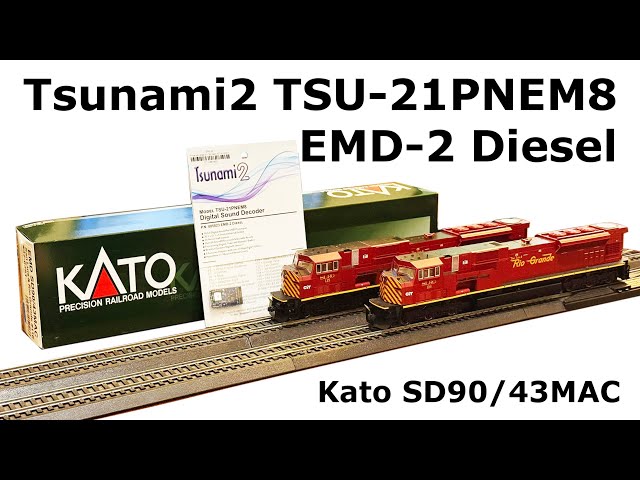 Kato SD90/43MAC Tsunami2 Installation - TSU-21PNEM8 with TCS AK