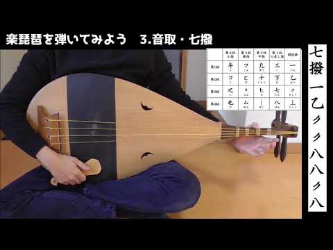 雅楽ハウツー】楽琵琶を弾いてみよう1（平調音取・越殿楽） - YouTube