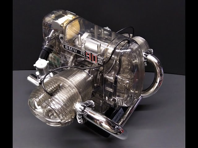 BMW R90S Motorcycle 1/2 Scale Working Visible Engine Model Kit