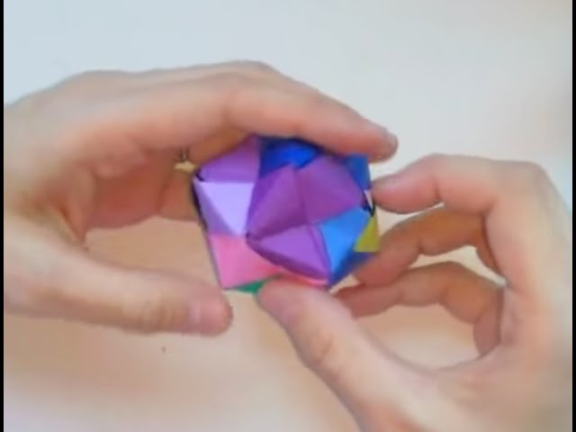折り紙：24面体 組み立て方 - YouTube