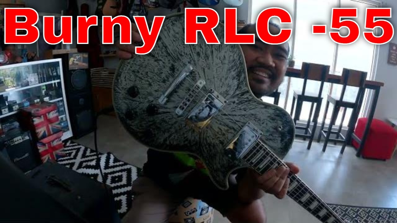Burny RLC -55 Planet Burst Les Paul Copy Japan - YouTube