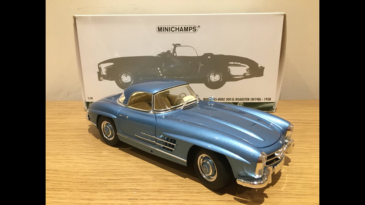1:18 Minichamps 1958 Mercedes Benz 300 SL - YouTube