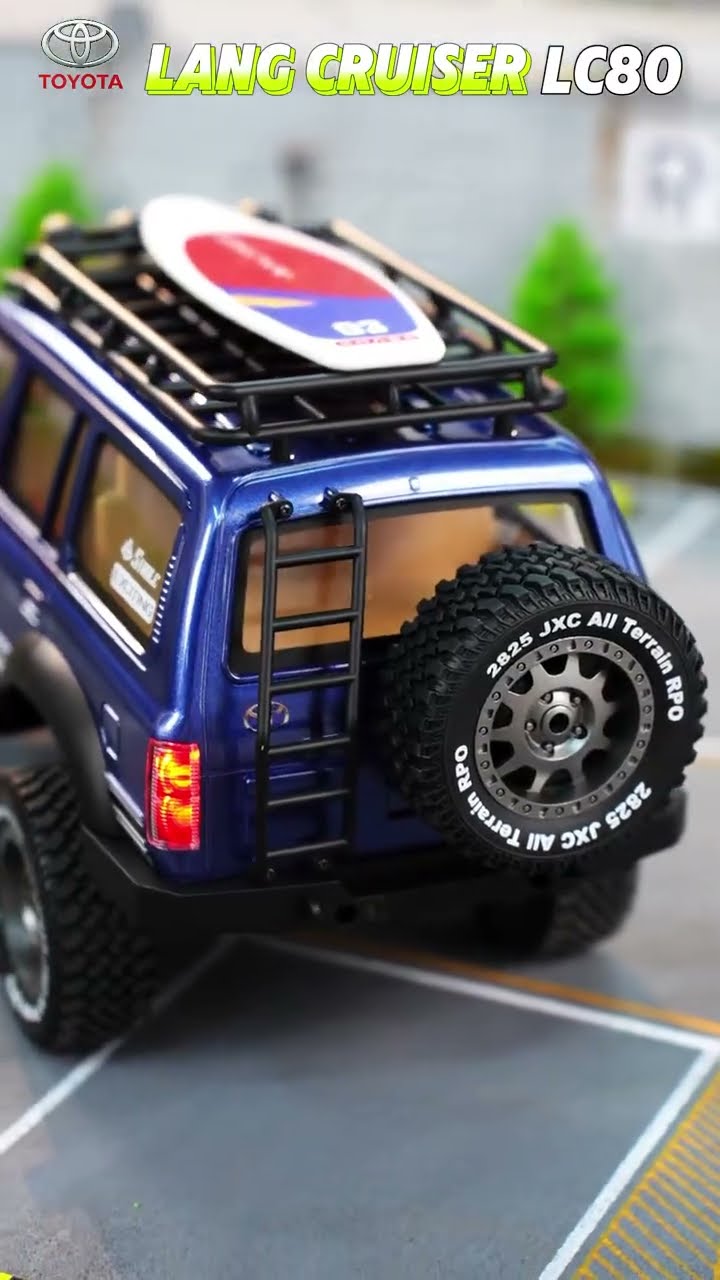 JXC 1:12 ランドクルーザー LC80 4WD クローラー RCカー - YouTube