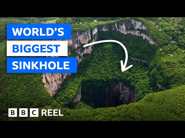 Inside China's mysterious sinkhole – BBC REEL - YouTube