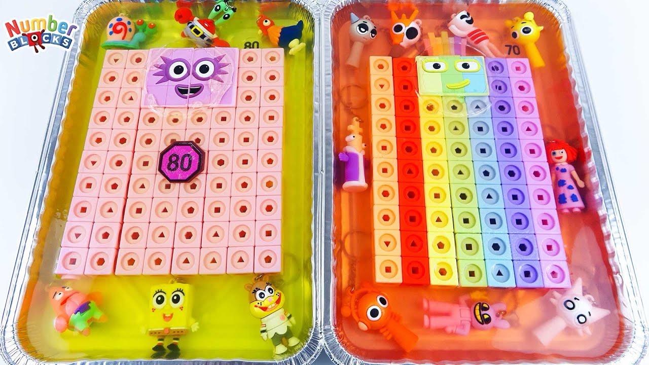 Let't Unboxing & Surprise Toys with Jelly Numbeblocks MathLink