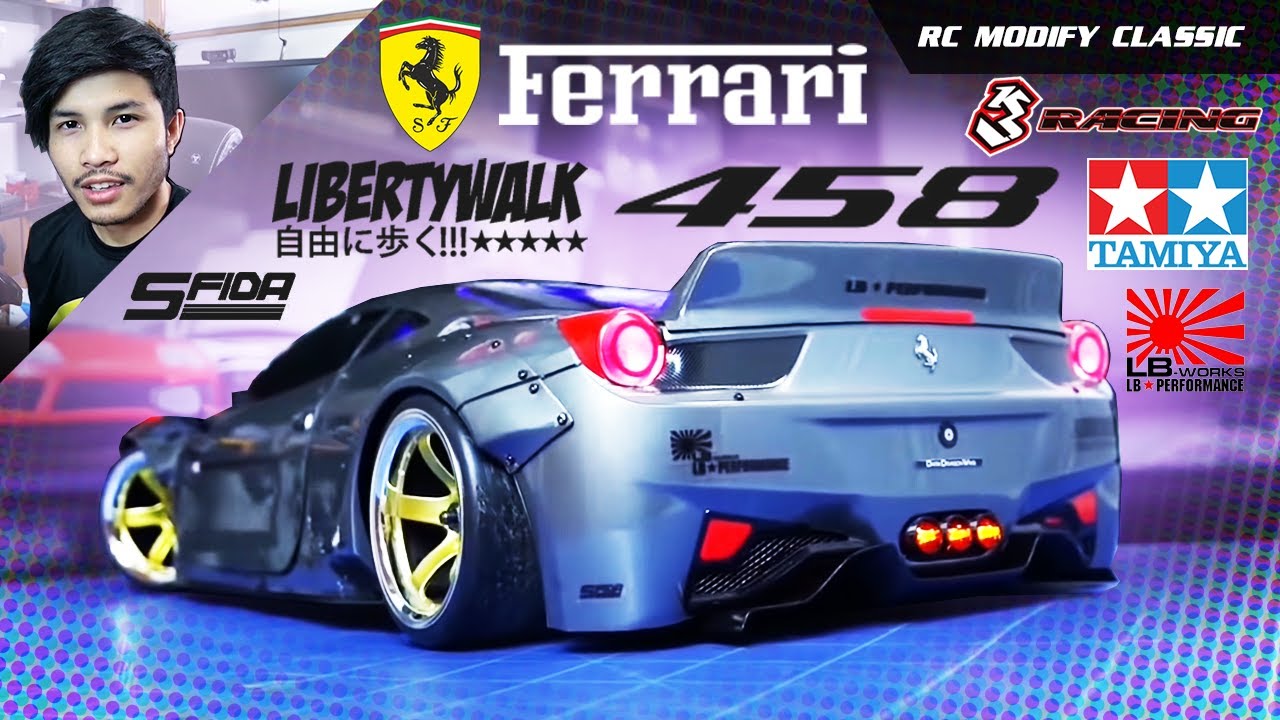 RC Modify S1 21 | SFIDA Ferrari 458 Liberty Walk Sakura D4 RWD