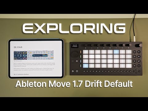 Ableton Move 1.7 - Full Drift Synth Tutorial: Every Parameter