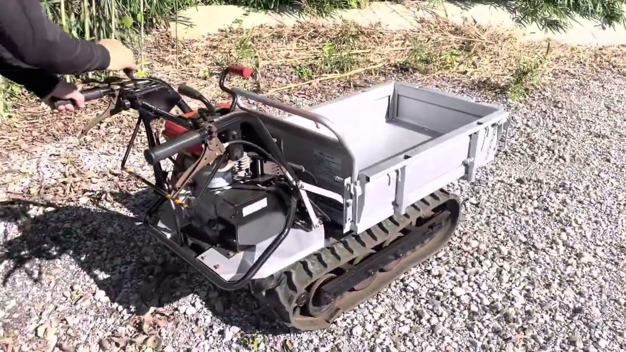 確認動画】共立 KCG-90DX 手動 ダンプ ミニ クローラー 運搬車 運搬機