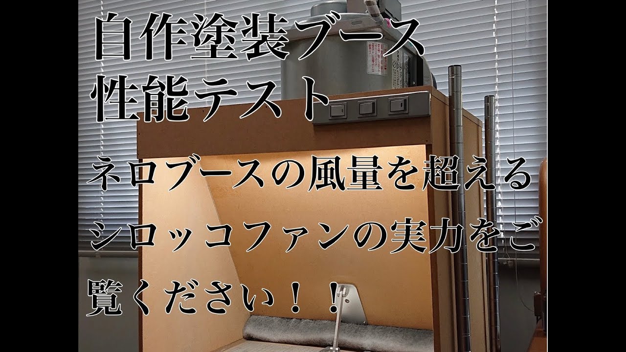 快適な塗装環境を整える。あがき抜いた末の結末。有名なネロブース