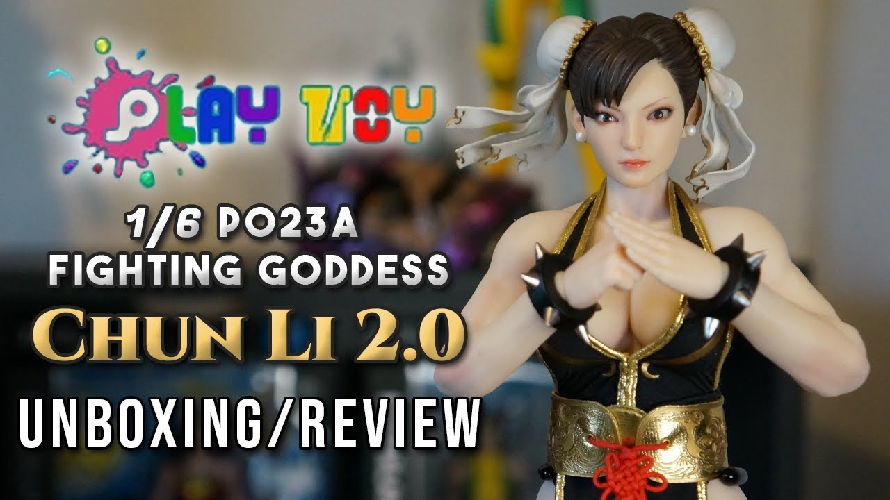 Unboxing Play Toy 1/6 P023A Fighting Goddess Chun-Li 2.0 Black
