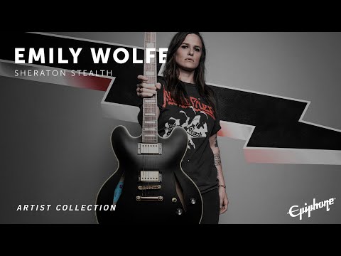 Epiphone | Emily Wolfe Sheraton Stealth - YouTube