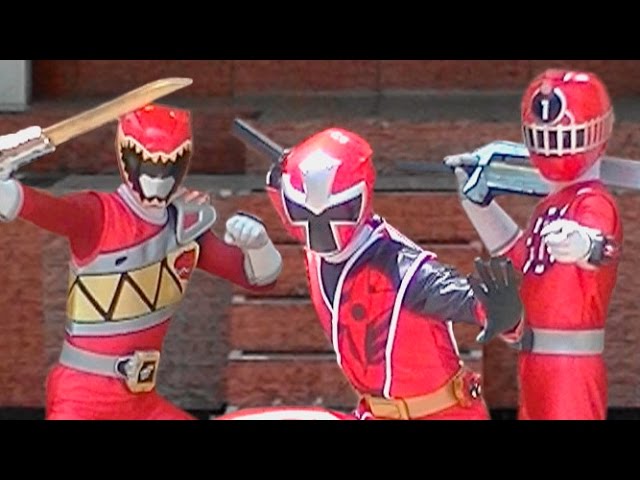 手裏剣戦隊ニンニンジャー&キョウリュウレッド&トッキュウ1号